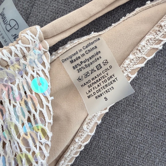 Beach Bunny Swimwear Crochet Seashell and Sequin Bikini - Picture 9 of 10